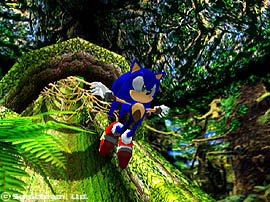 Look, mummy! Sonic is doing a ballet in the jungle!