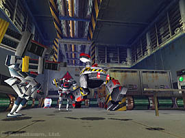 Eggman is fighting against enemies! What could be the reason behind this?