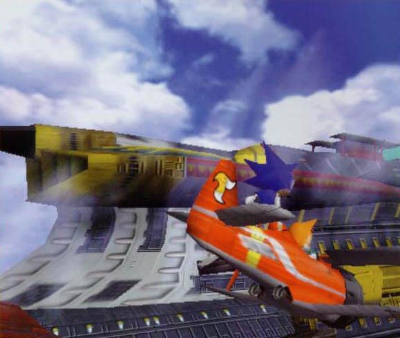 Sonic and Tails in the Tornado.