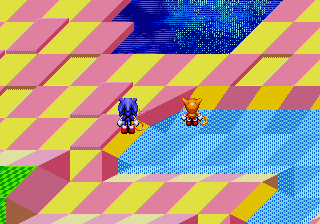 Sonic and Tails with the 'ring ability'.