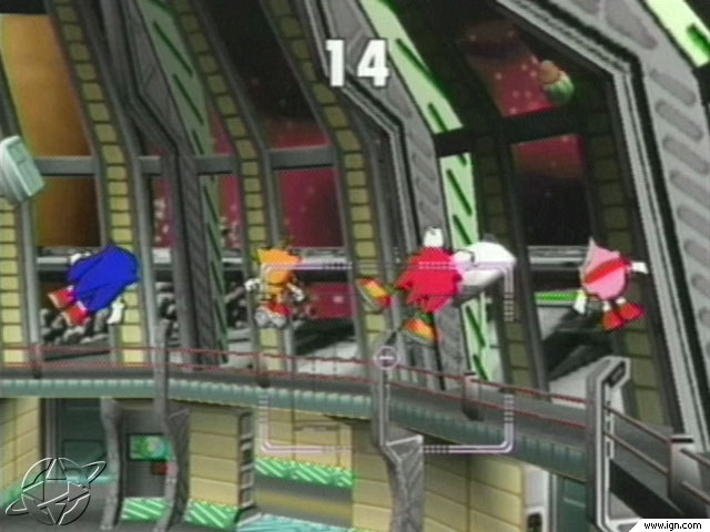 It's Sonic and friends in a space portal.